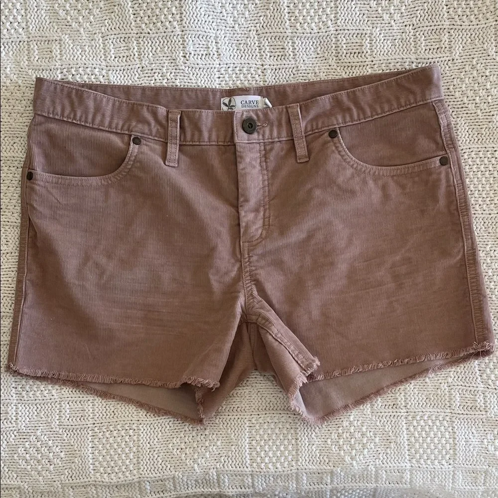 Carve Designs Oahu 4" Short in Fawn Size 10 - Picture 4 of 11